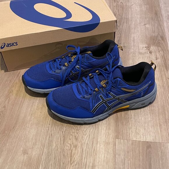 NWT Asics Men Gel-Venture 8 Running Shoes Extra Wide 4E size12 Monaco Blue Black - Picture 4 of 7